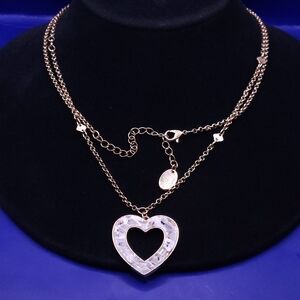 Time and Tru Gold Heart Pendant Necklace
